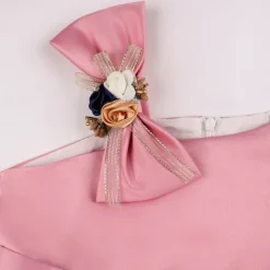 Kids Girls' Party Dress Flower Sleeveless Performance Birthday Tie Knot Beautiful Sweet Cotton Knee-length Party Dress Swing Dress A Line Dress Summer 4-12 Years Pink Red Blue