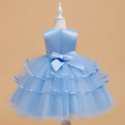 Kids Girls' Party Dress Graphic Flower Sleeveless Special Occasion Princess Polyester Party Dress Summer Spring 4 years+ Multicolor Champagne Pink