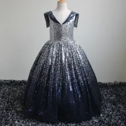 Kids Girls' Party Dress Solid Color Sleeveless Performance Mesh Princess Sweet Mesh Mid-Calf Sheath Dress Tulle Dress Summer Spring Fall 2-12 Years Blue Sky Blue