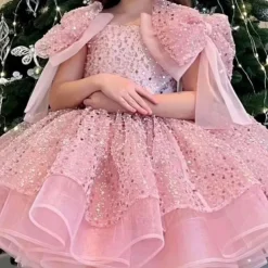 Kids Girls' Party Dress Solid Color Sleeveless Performance Mesh Princess Sweet Mesh Mid-Calf Sheath Dress Tulle Dress Summer Spring Fall kids White Champagne Pink