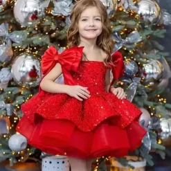 Kids Girls' Party Dress Solid Color Sleeveless Performance Mesh Princess Sweet Mesh Mid-Calf Sheath Dress Tulle Dress Summer Spring Fall kids White Champagne Pink