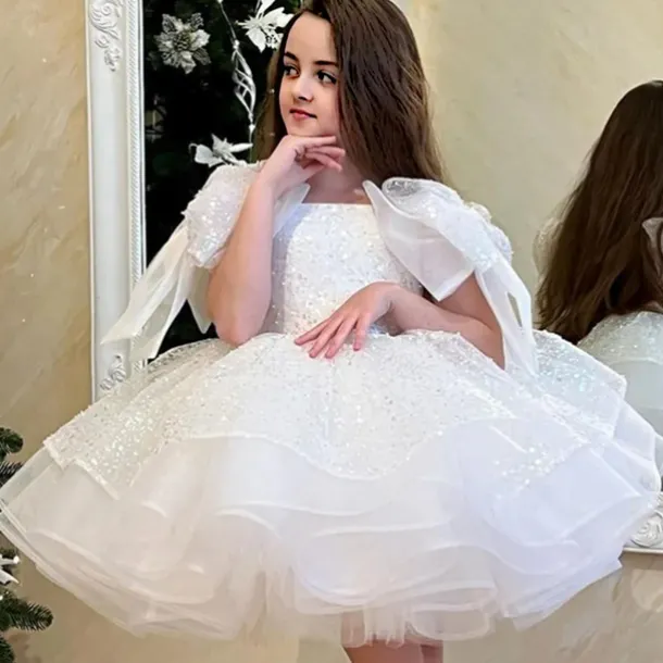 Kids Girls' Party Dress Solid Color Sleeveless Performance Mesh Princess Sweet Mesh Mid-Calf Sheath Dress Tulle Dress Summer Spring Fall kids White Champagne Pink