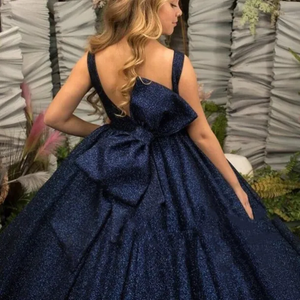 Kids Girls' Party Dress Solid Color Sleeveless Performance Wedding Mesh Princess Sweet Lace Mid-Calf Sheath Dress Tulle Dress Flower Girl's Dress Summer Spring Fall 2-12 Years Blue