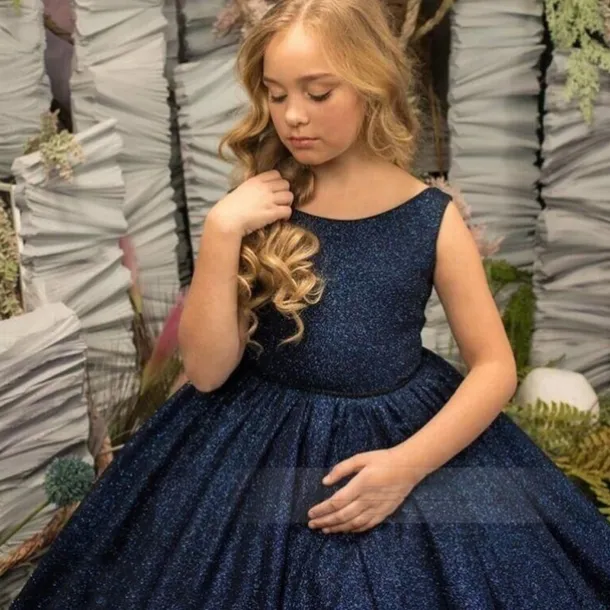 Kids Girls' Party Dress Solid Color Sleeveless Performance Wedding Mesh Princess Sweet Lace Mid-Calf Sheath Dress Tulle Dress Flower Girl's Dress Summer Spring Fall 2-12 Years Blue