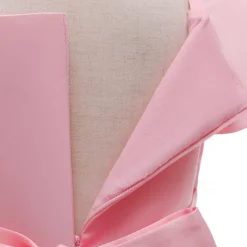 Kids Girls' Party Dress Solid Color Sleeveless Performance Birthday Tie Knot Beautiful Sweet Cotton Maxi Party Dress Swing Dress A Line Dress Summer 4 years+ White Champagne Pink