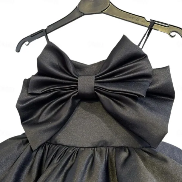 Kids Girls' Party Dress Solid Color Sleeveless Performance Wedding Mesh Princess Sweet Mesh Mid-Calf Sheath Dress Tulle Dress Flower Girl's Dress Summer Spring Fall 2-12 Years Black Red