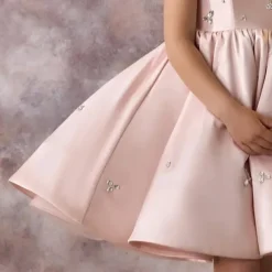 Kids Girls' Party Dress Solid Color Sleeveless Performance Mesh Princess Sweet Mesh Mid-Calf Sheath Dress Tulle Dress Summer Spring Fall kids Pink