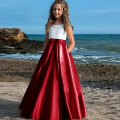 Kids Girls' Party Dress Solid Color Sleeveless Performance Mesh Princess Sweet Mesh Mid-Calf Sheath Dress Tulle Dress Summer Spring Fall 2-12 Years Black White Champagne