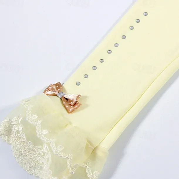 Kids Girls' Solid Color Cute 7-13 Years Winter Pink Yellow Navy Blue / Fall