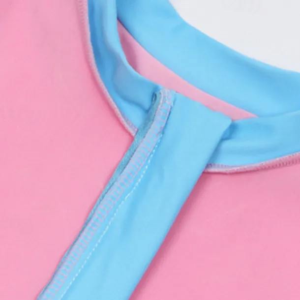 Kids Girls' Swimsuit Outdoor Party Color Block Vacation Fashion Bathing Suits 4 years+ Summer Pink Navy Blue