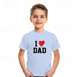 Kids Girls' T shirt Letter Casual Short Sleeve Crewneck Fashion Cotton 7-13 Years Summer Light White Black White