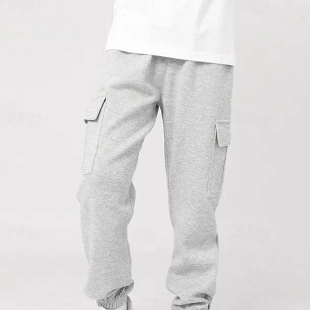 Kids Girls' Trousers Solid Color Streetwear Pocket School 4 years+ Spring Black White Pink