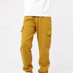 Kids Girls' Trousers Solid Color Streetwear Pocket School 4 years+ Spring Black White Pink