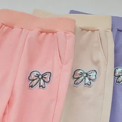 Kids Girls' Trousers Solid Color Active Buttons School Cotton 7-13 Years Spring Black Pink Purple