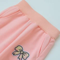 Kids Girls' Trousers Solid Color Active Buttons School Cotton 7-13 Years Spring Black Pink Purple