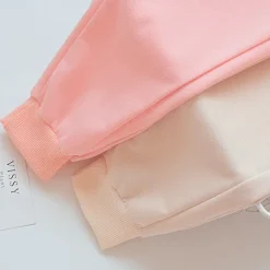 Kids Girls' Trousers Solid Color Active Buttons School Cotton 7-13 Years Spring Black Pink Purple