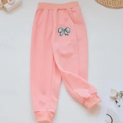 Kids Girls' Trousers Solid Color Active Buttons School Cotton 7-13 Years Spring Black Pink Purple