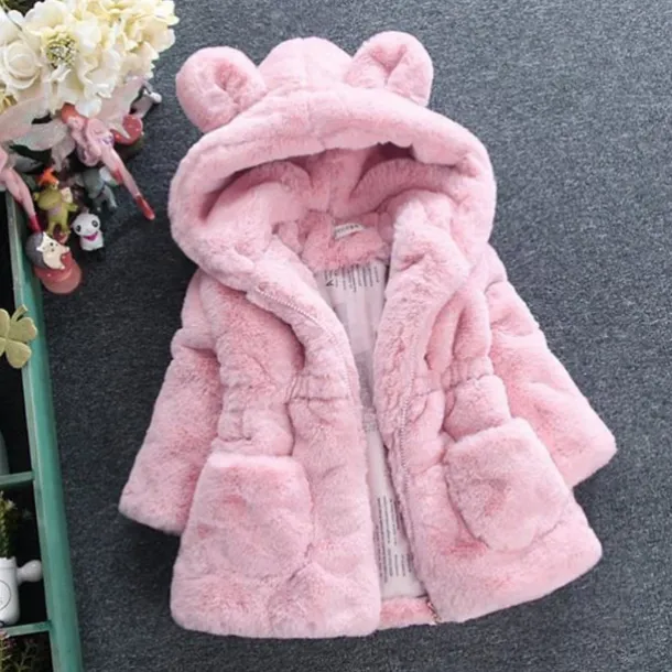Kids Girls' Winter Coat Solid Color Active School Coat Outerwear 2-8 Years Fall Black White Pink