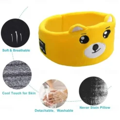 Kids Headphones Headband Wireless Over The Ear Headband Headphones Headband Earphones for Children Baby & Toddlers with Thin Speakers & Super Soft Fleece Headband