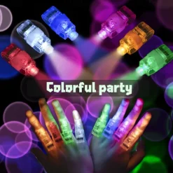 Kids LED Finger Lights Birthday Party Supplies Assorted Rave Laser Toys 6 Colors 30/50/60 Pieces