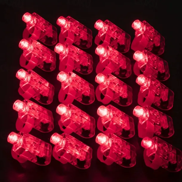 Kids LED Finger Lights Birthday Party Supplies Assorted Rave Laser Toys 6 Colors 30/50/60 Pieces