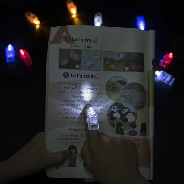 Kids LED Finger Lights Birthday Party Supplies Assorted Rave Laser Toys 6 Colors 30/50/60 Pieces