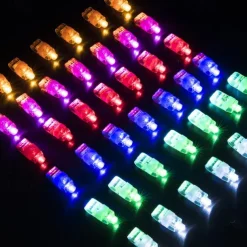 Kids LED Finger Lights Birthday Party Supplies Assorted Rave Laser Toys 6 Colors 30/50/60 Pieces