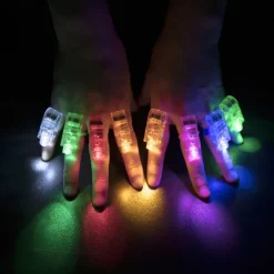Kids LED Finger Lights Birthday Party Supplies Assorted Rave Laser Toys 6 Colors 30/50/60 Pieces