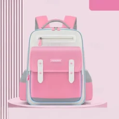 Kids School Backpack for Girls and Boys – Lightweight Waterproof Elementary Bookbag with Reflective Strips and Multiple Pockets, Back to School Bag