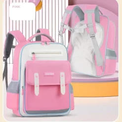 Kids School Backpack for Girls and Boys – Lightweight Waterproof Elementary Bookbag with Reflective Strips and Multiple Pockets, Back to School Bag