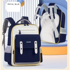 Kids School Backpack for Girls and Boys – Lightweight Waterproof Elementary Bookbag with Reflective Strips and Multiple Pockets, Back to School Bag