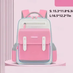 Kids School Backpack for Girls and Boys – Lightweight Waterproof Elementary Bookbag with Reflective Strips and Multiple Pockets, Back to School Bag