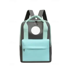 Kids School Backpack with Customizable Badge Patch – Lightweight Durable Elementary Bookbag for Girls and Boys with Adjustable Straps and Large Front Pocket