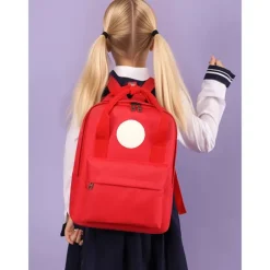 Kids School Backpack with Customizable Badge Patch – Lightweight Durable Elementary Bookbag for Girls and Boys with Adjustable Straps and Large Front Pocket