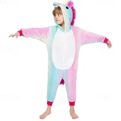 Kid's Stars Onesie Costume Carnival Costume Flying Horse Onesie Pajamas Kigurumi Pajamas For Boys and Girls Christmas Carnival Children's Day Cartoon