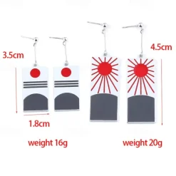 Kimetsu No Yaiba Tanjiro Kamado Short Chestnut Brown Heat Resistant Hair Cosplay Wig A Pair of Ear-Rings Halloween Wigs