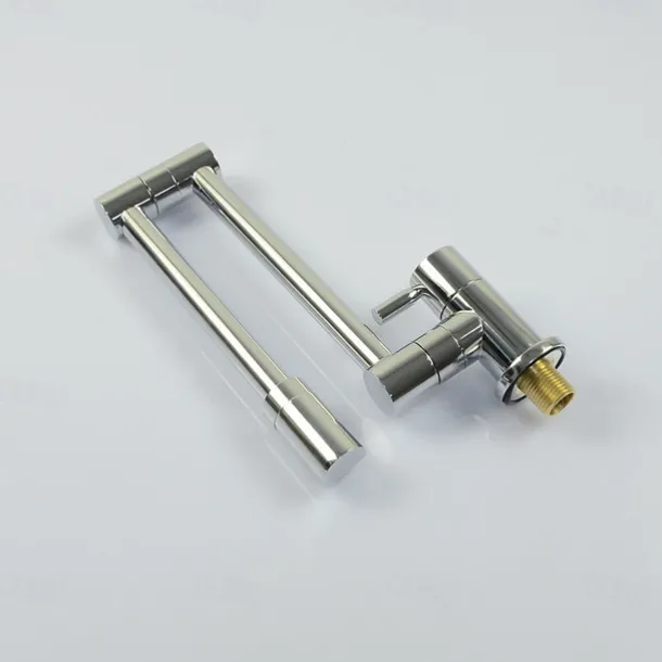 Kitchen faucet - Single Handle One Hole Chrome Pot Filler Wall Mounted Contemporary Kitchen Taps