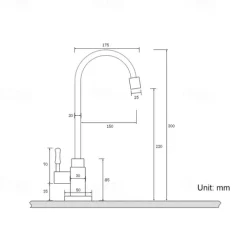 Kitchen faucet - Single Handle One Hole Antique Brass Standard Spout Centerset Antique Kitchen Taps