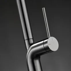 Kitchen faucet - Single Handle One Hole Chrome / Nickel Brushed / Electroplated Pull-out / Pull-down / Standard Spout / Tall / High Arc Centerset Modern Contemporary Kitchen Taps