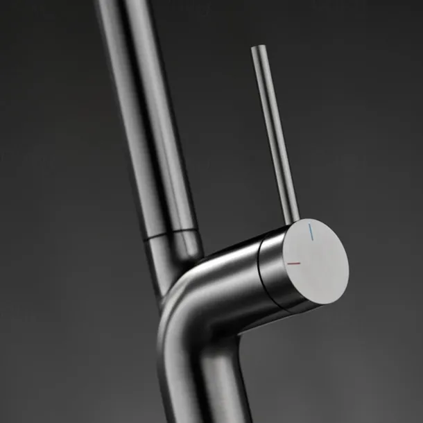 Kitchen faucet - Single Handle One Hole Chrome / Nickel Brushed / Electroplated Pull-out / Pull-down / Standard Spout / Tall / High Arc Centerset Modern Contemporary Kitchen Taps