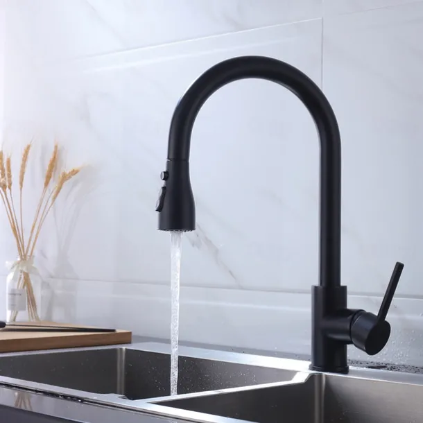 Kitchen Faucet - Single Handle One Hole Chrome / Nickel Brushed / Electroplated Pull-out / Pull-down / Standard Spout Centerset Modern Contemporary Kitchen Taps