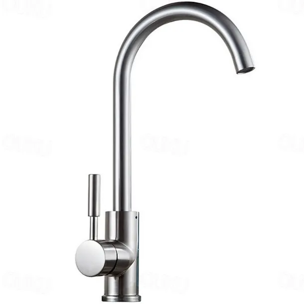 Kitchen faucet - Single Handle One Hole Electroplated Standard Spout Centerset Contemporary Kitchen Taps