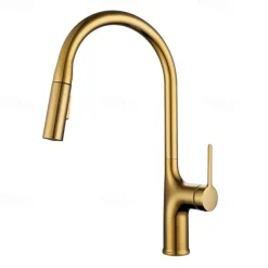Kitchen faucet - Single Handle One Hole Electroplated / Painted Finishes Pull-out / Pull-down / Standard Spout / Tall / High Arc Centerset Modern Contemporary Kitchen Taps