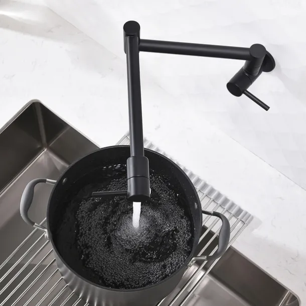 Kitchen faucet - Two Handles One Hole Electroplated Pot Filler Centerset Contemporary Kitchen Taps