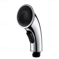 Kitchen Faucet Head Replacement Black Chrome, Pull Out Faucet Sprayer Head Nozzle Attachment Fittings Accessories, Aeration Spray Splash-proof Spout