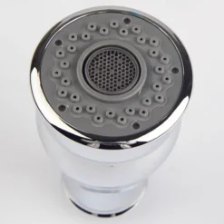 Kitchen Faucet Head Replacement Black Chrome Brushed, Pull Out Faucet Sprayer Head Nozzle Attachment Fittings Accessories, Aeration Spray Splash-proof Spout Adapter