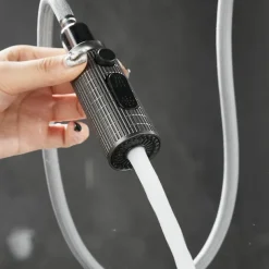 Kitchen Faucet Pull Out Sink Mixer Vessel Tap with 3 Mode Spout, 360 Degree Rotate Single Handle with Cold and Hot Hose