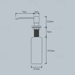 Kitchen Faucet with Pullout Spray and Soap Dispenser Sets Single Handle Two Holes Pull Out/Rotatable/Multifunction Standard Spout, Brass Tall-High Arc Deck Mounted Kitchen Faucet