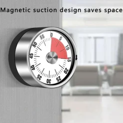 Kitchen Mechanical Timer 60 Minute Alarm Cooking Timer Loud Alarm Magnetic Clock Timer