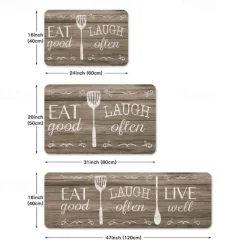 Kitchen Rugs Anti Fatigue Mats for Kitchen Floor Cushioned Kitchen Rugs and Mats Non Skid Waterproof Kitchen Runner Comfort Standing Mat